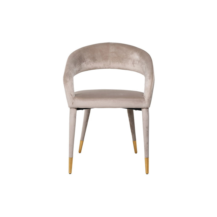 Richmond Interiors Gia Chair in Khaki Velvet