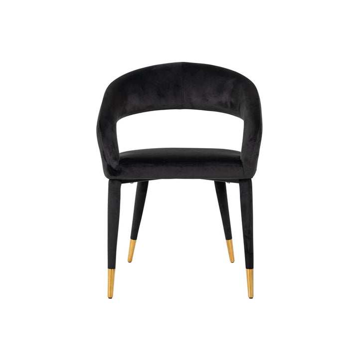 Richmond Interiors Gia Chair in Anthracite Velvet