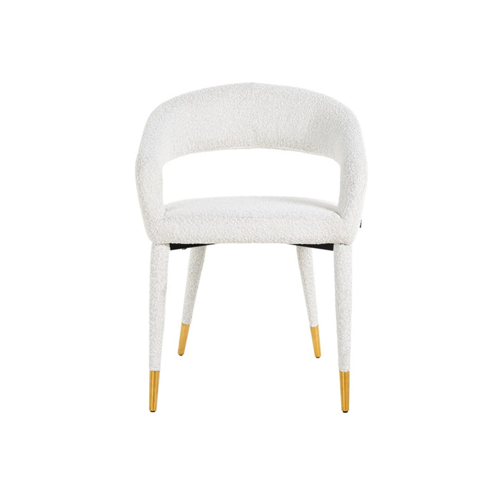 Richmond Interiors Gia Chair in White Boucle