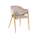 Richmond Interiors Gwen Chair in Khaki Velvet