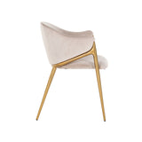 Richmond Interiors Gwen Chair in Khaki Velvet