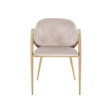 Richmond Interiors Gwen Chair in Khaki Velvet