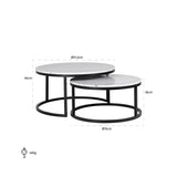 Richmond Interiors Lexington Coffee Table – Set of 2
