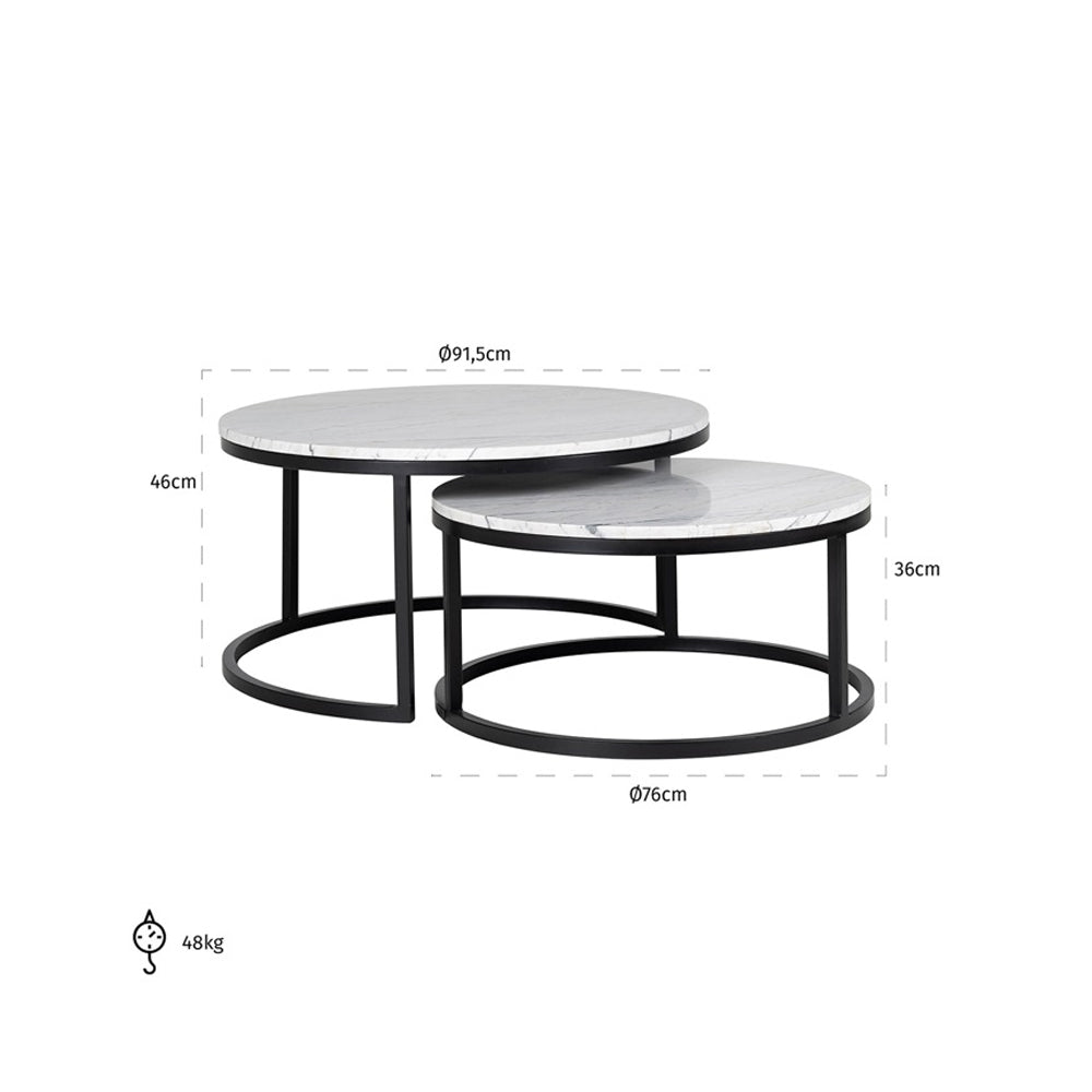 Richmond Interiors Lexington Coffee Table – Set of 2