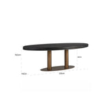 Richmond Interiors Oval Macaron Dining Table