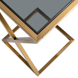 Richmond Interiors Paramount Sofa Table in Brushed Gold