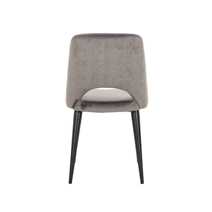 Richmond Interiors Tabitha Dining Chair in Feather Stone and Stone Velvet