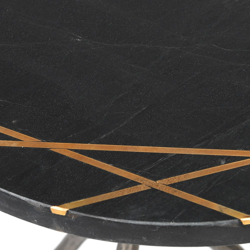 Salem Black Marble Table
