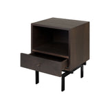 Sistandia Bedside Table with Oak Veneer
