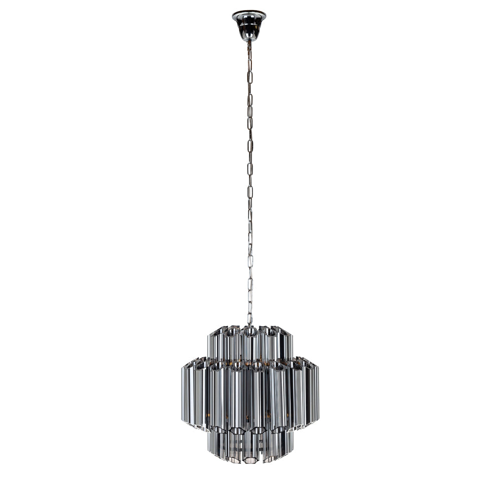 Richmond Interiors Yale Ceiling Light in Glass and Iron