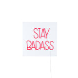Bold Monkey Stay Badass LED Wall Lamp