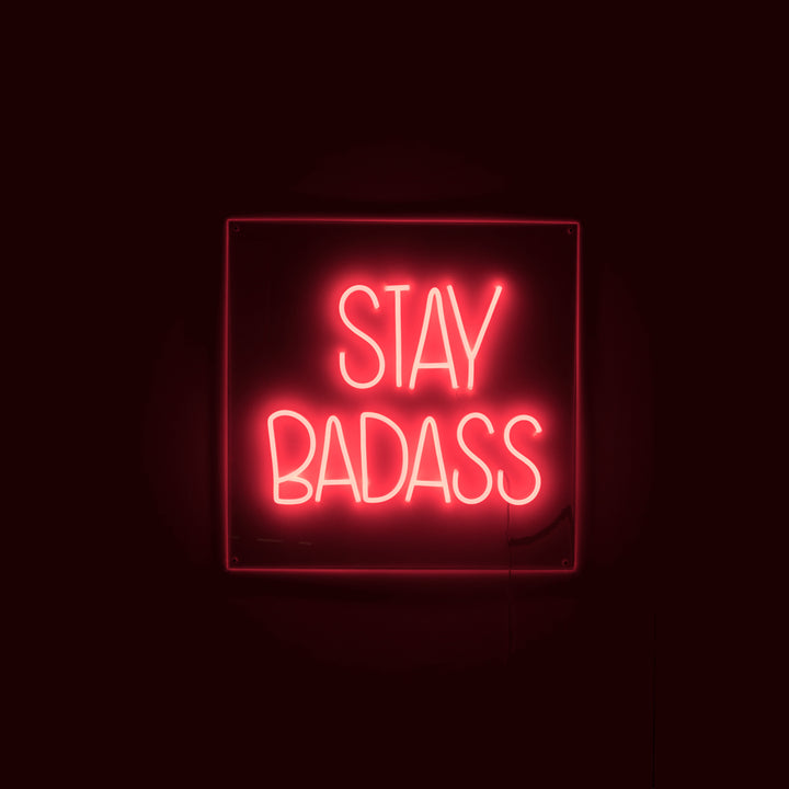 Bold Monkey Stay Badass LED Wall Lamp