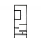 Stuttgart Shelving Rack with Black Oak Veneer