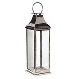 Tall Chrome Garden Lantern (112cm)