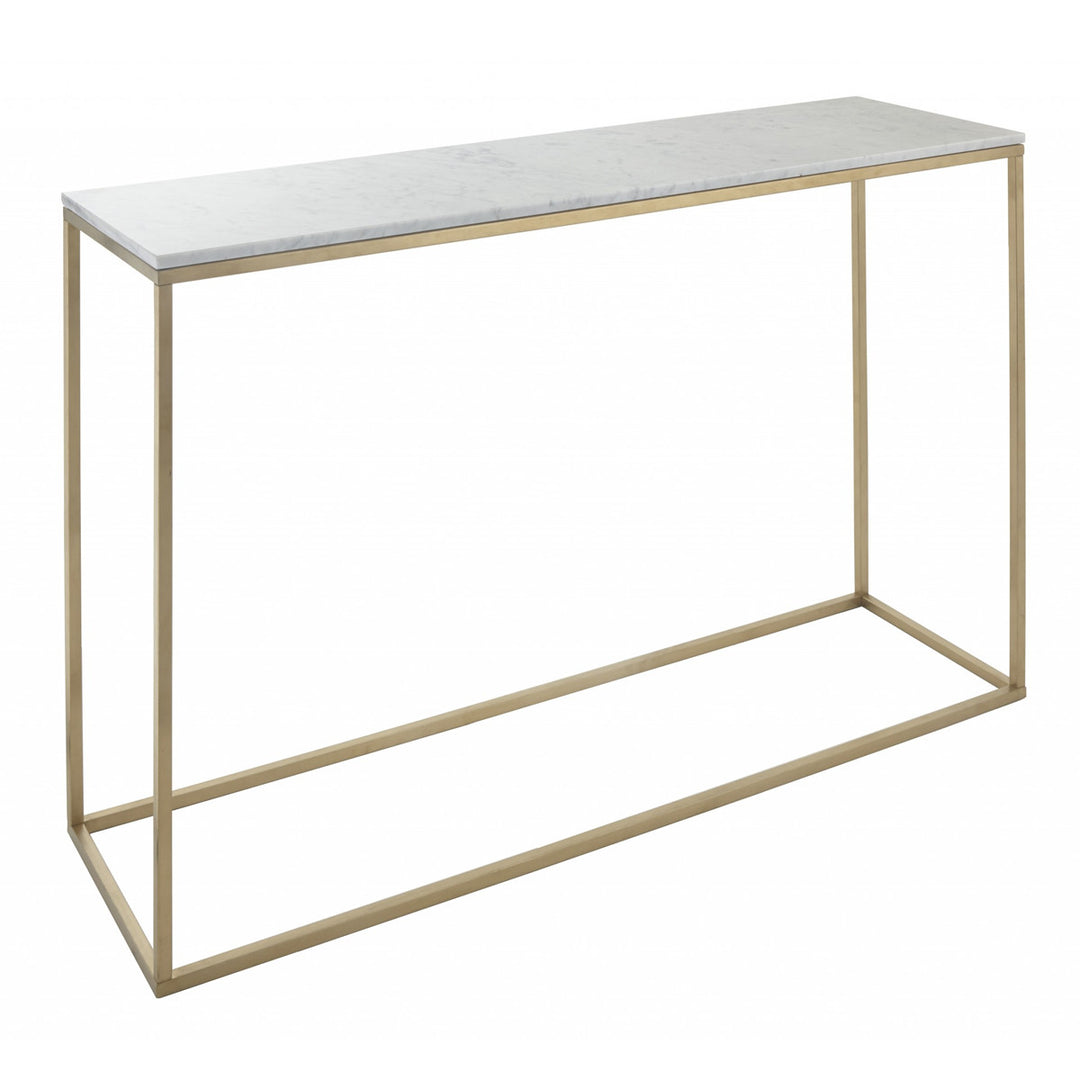 RV Astley Faceby Square Gold Console Table