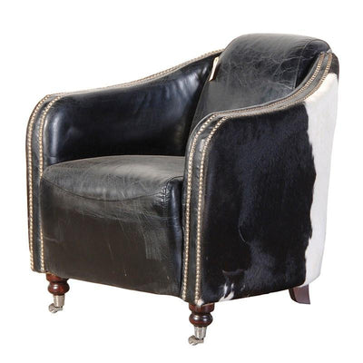 The Bristol Cowhide and Leather Armchair