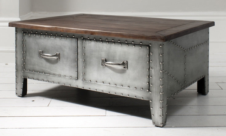 The Brunel Industrial Metal Coffee Table