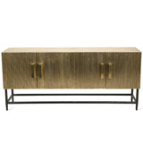 Pols Potten Ribbel Low Cabinet in Brass