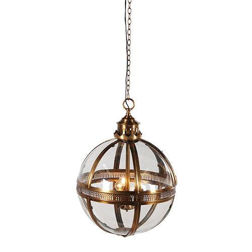 The Vienna Glass Orb Ceiling Light in Bronze – Excess Stock