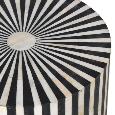Trickeria Side Table with Stripes