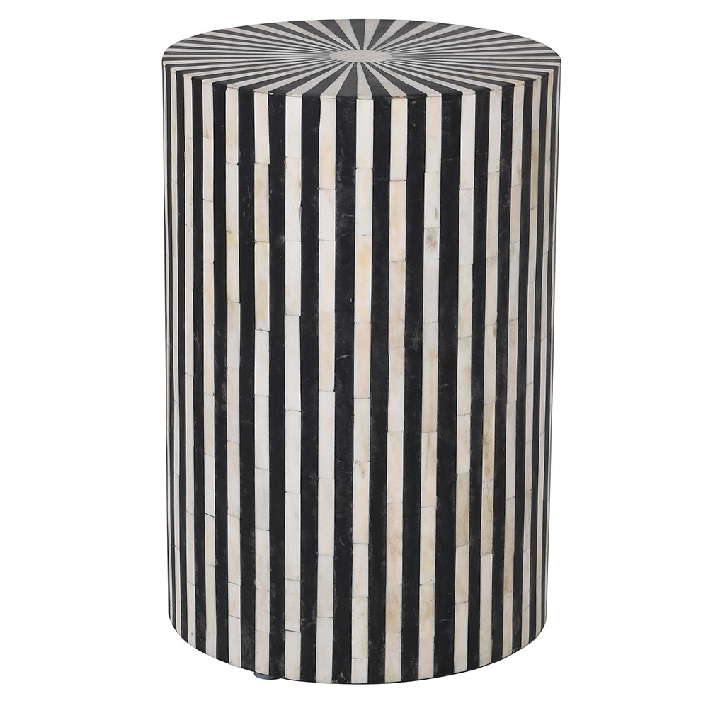 Trickeria Side Table with Stripes