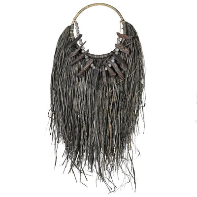 Tulumbu Raffia Beaded Necklace Wall Decor