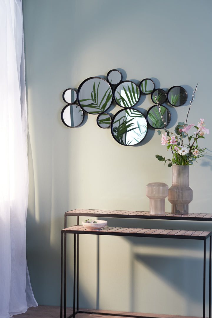 Light & Living Cielo Mirror with Black Circles - Small