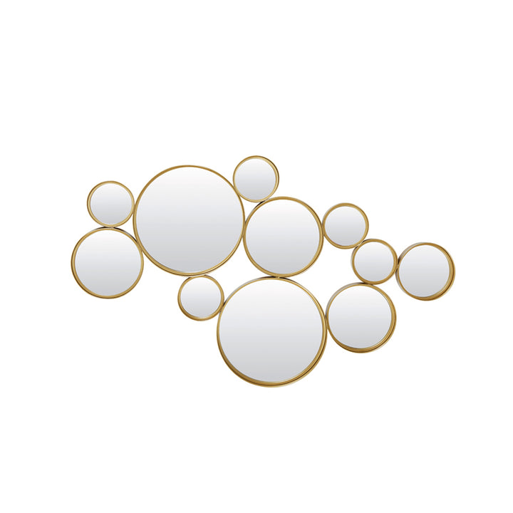 Valeria Mirror with Gold Circles - Small