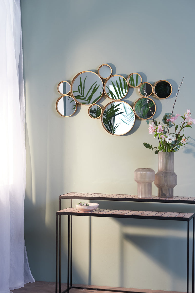 Light & Living Cielo Mirror with Gold Circles - Small