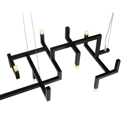 Versus Pendant Lamp in Black Powder Coated Stainless Steel