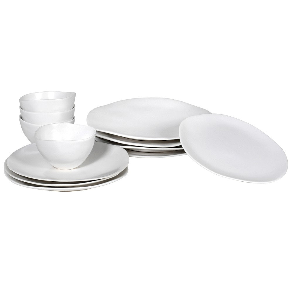 White Ceramic Dinner set – 12 Pieces