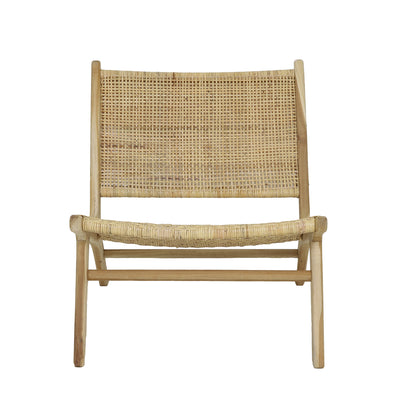 Wimbledon Chair in Woven Canework and Teak