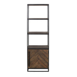 Light & Living Chisa Shelving Cabinet with Black Metal